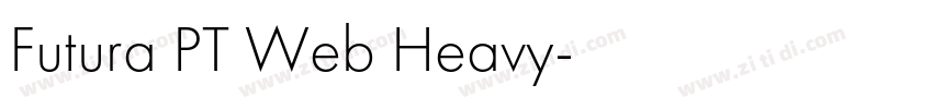 Futura PT Web Heavy字体转换